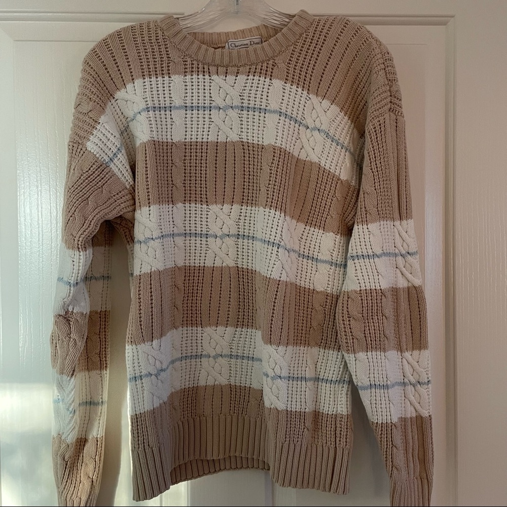 Christian Dior Cable Knit Sweater